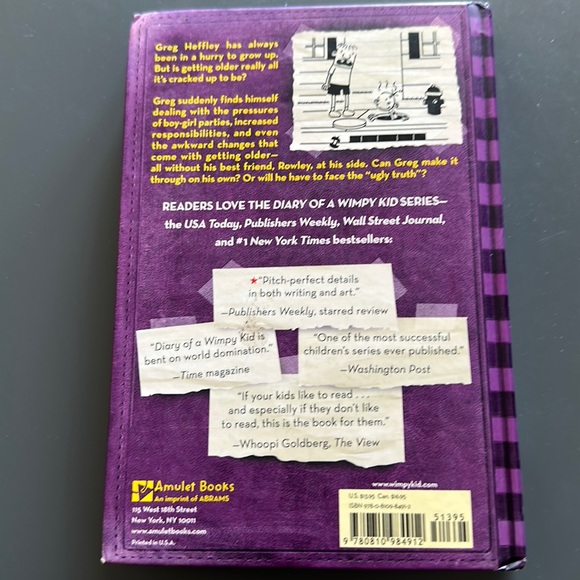 Diary of a Wimpy Kid The Ugly Truth Jeff Kinney New Hardbound Book - Picture 3 of 5